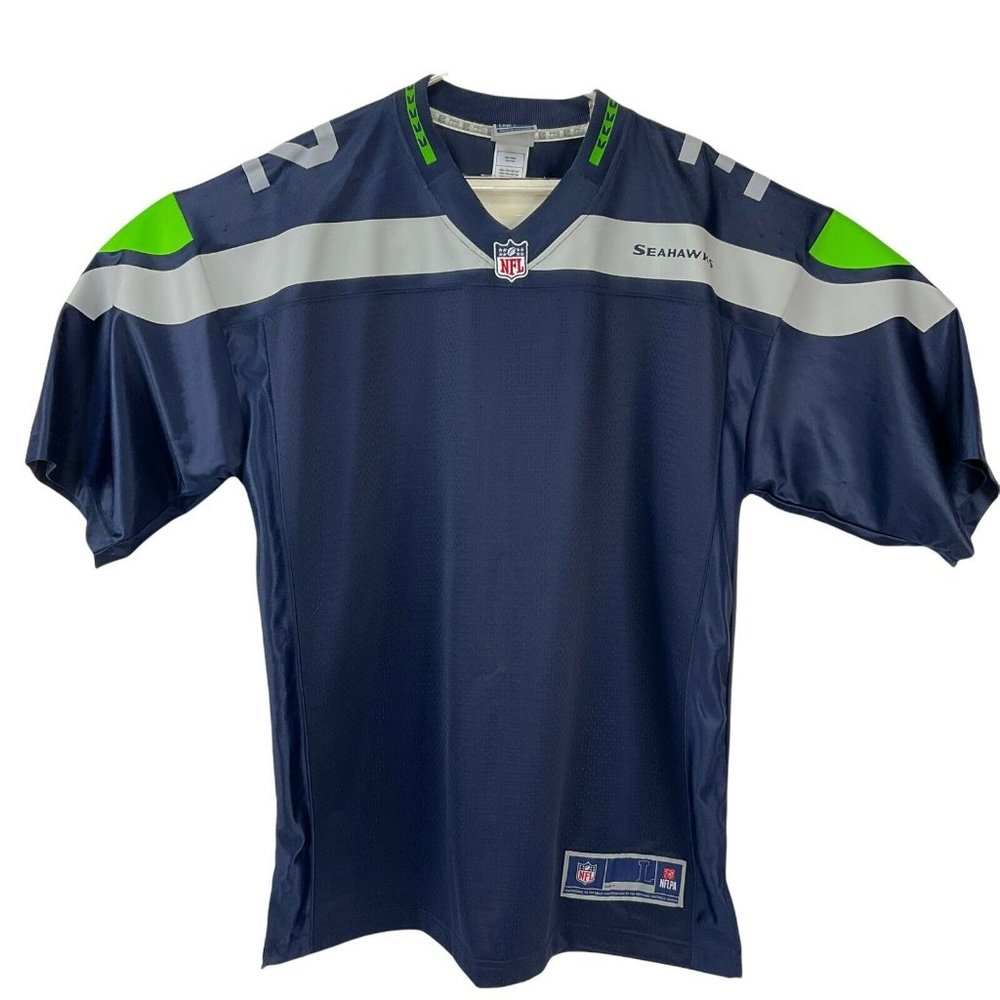 NFL Pro Line Jersey Sz Large Seattle Seahawks Chris Carson #32 Dark Navy Nwot